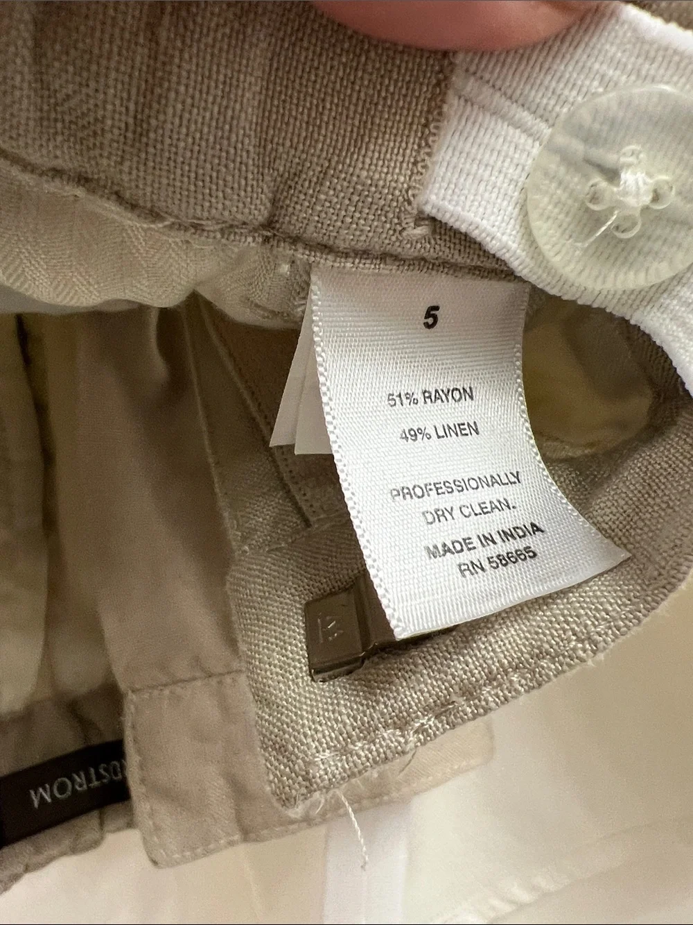 Nordstrom Light Beige Linen Blazer Pant Suit Matching Set 3pc Kids Boy 5